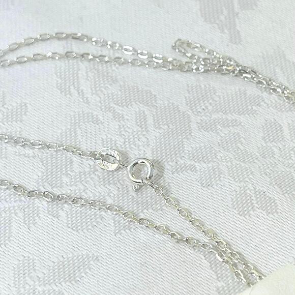 JMH Sterling Silver Shamrock Green Onyx Pendant Necklace Ireland Irish Clover - Picture 10 of 10